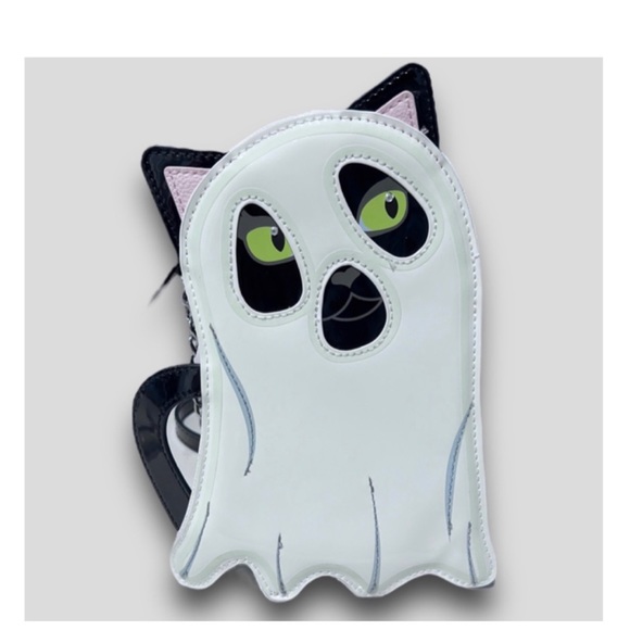 NEW Betsey Johnson Glow in The Dark Ghost Cat Crossbody Bag Purse Viral TikTok - Picture 5 of 5
